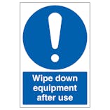 Wipe Down Equipment After Use