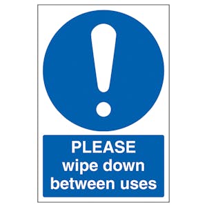Please Wipe Down Between Uses