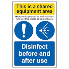Shared Equipment Area/Disinfect