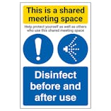 Shared Meeting Space/Disinfect