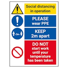 Social Distancing In Operation - PPE - DO NOT Work