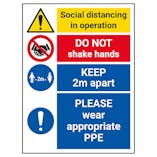 Social Distancing In Operation - Wear Appropriate PPE