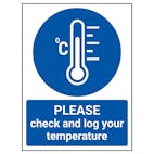 PLEASE Check And Log Your Temperature