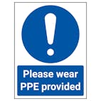 Please Wear PPE Provided