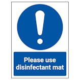 Please Use Disinfectant Mat