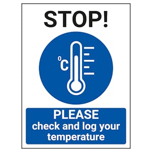 STOP - Please Check And Log Your Temperature