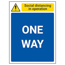 Social Distancing In Operation - One Way