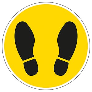 Footprint Temporary Floor Sticker
