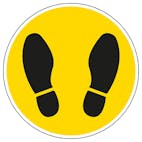 Footprint Temporary Floor Sticker