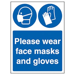 Please Wear Face Masks And Gloves