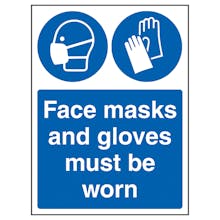Face Masks And Gloves Must Be Worn