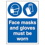 Face Masks And Gloves Must Be Worn