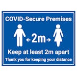 COVID-Secure Premises - 2m - Keep At Least 2m Apart