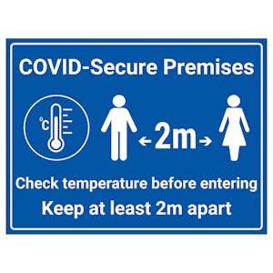 COVID-Secure Premises - Check Temp Before Entering