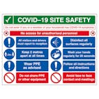 COVID-19 Site Safety - No Unauthorised Persons
