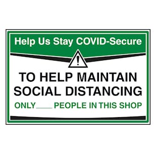 Stay COVID-Secure - Maintain Social Distancing