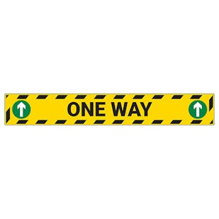 One Way Temporary Floor Sticker