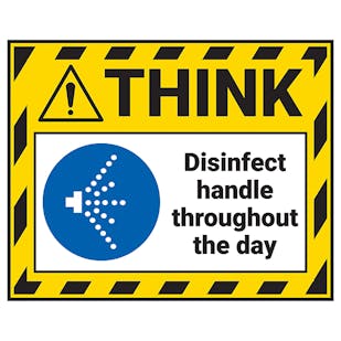 Think - Disinfect Handle Thoughout The Day