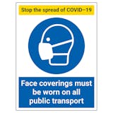 Stop The Spread - Face Coverings On Public Transport