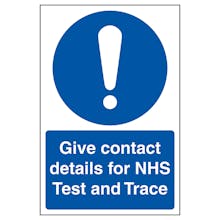 Give Contact Details For NHS Test and Trace