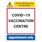 COVID-19 Vaccination Centre - Appointment Only