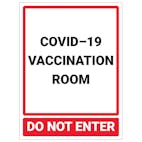 COVID-19 Vaccination Room - Do Not Enter