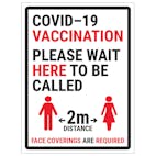 COVID-19 Vaccination - Please Wait Here
