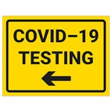 COVID-19 Testing - Arrow Left