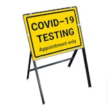 COVID-19 Testing - Appointment Only Stanchion Frame