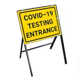 COVID-19 Testing Entrance Stanchion Frame