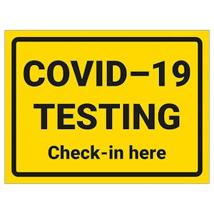 COVID-19 Testing - Check-In Here