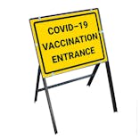 COVID-19 Vaccination Entrance Stanchion Frame