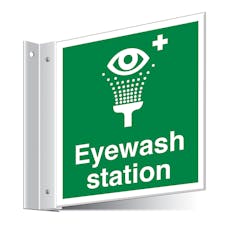 Eyewash Station Corridor Sign 