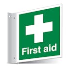 First Aid Cross Corridor Sign 