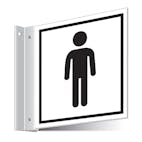 Gents Toilets Corridor Sign 