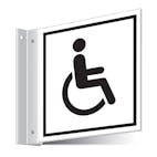 Disabled Toilets Corridor Sign 