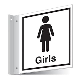 Girls Toilets Corridor Sign 