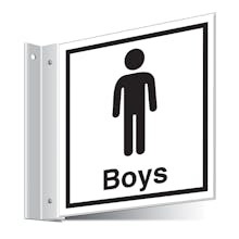 Boys Toilets Corridor Sign 