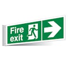 Fire Exit Right/Left Corridor Sign - Landscape