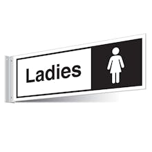 Female Toilets Corridor Sign - Landscape