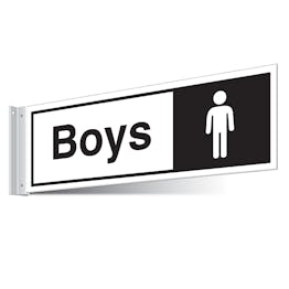 Boys Toilets Corridor Sign - Landscape