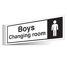Boys Changing Room Corridor Sign 