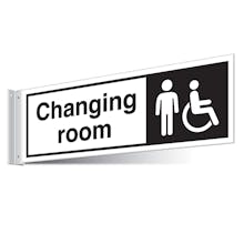 Gents/Disabled Changing Room Corridor Sign 