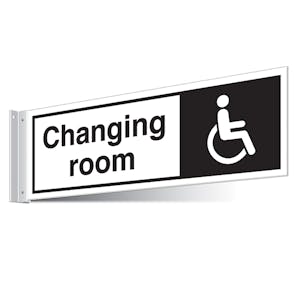 Disabled Changing Room Corridor Sign 