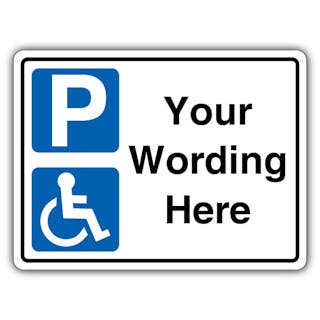Custom - Blue Parking/Disabled