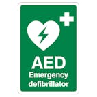 Defibrillator Signs
