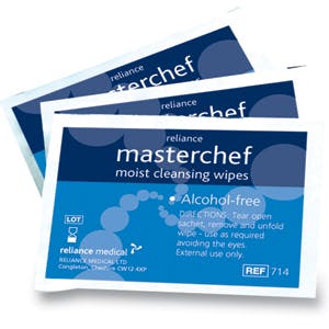 Blue Alcohol Free Sterile Moist Cleansing Wipes 
