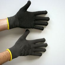 Matrix D Grip Grey PVC Dotted Gripper Gloves