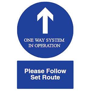 Direction Arrow - One Way - Please Follow