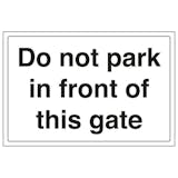 Gate Signs